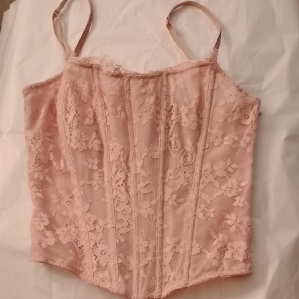 Victoria's Secret Blush Lace Bustier